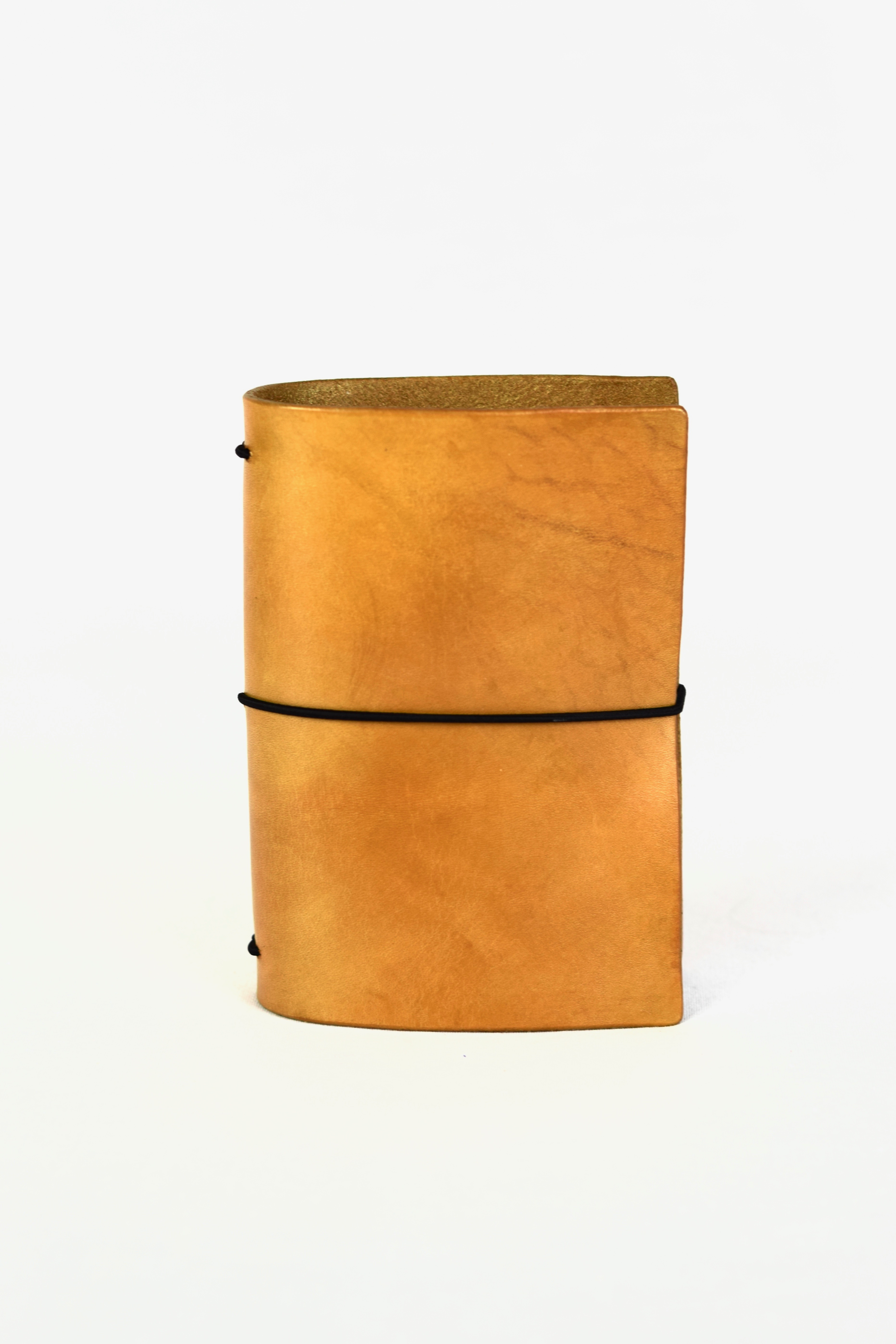 gold leather traveler's notebook